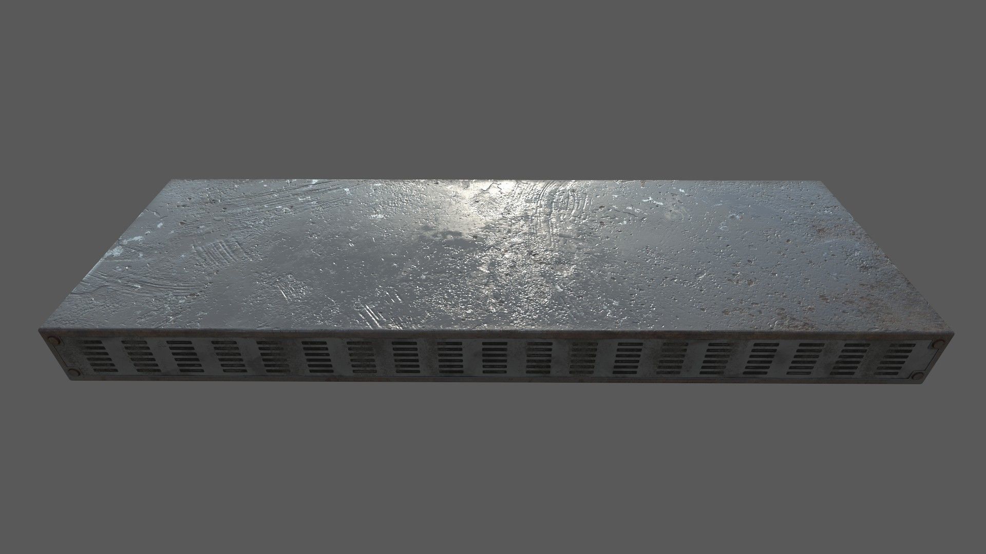 Server Rack - Low-poly Cooling Plug - Vent Console Low-poly 3D model_6