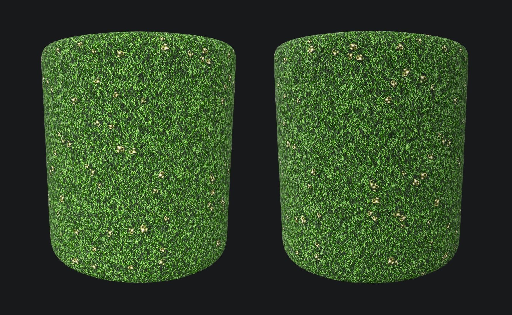 Grass rock PBR seamless material Texture_3