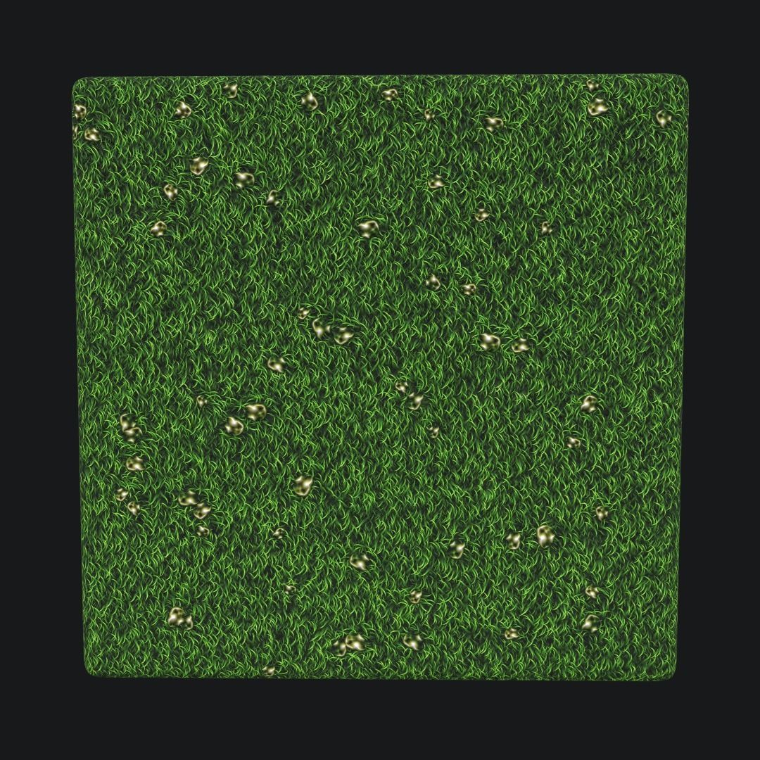 Grass rock PBR seamless material Texture_5