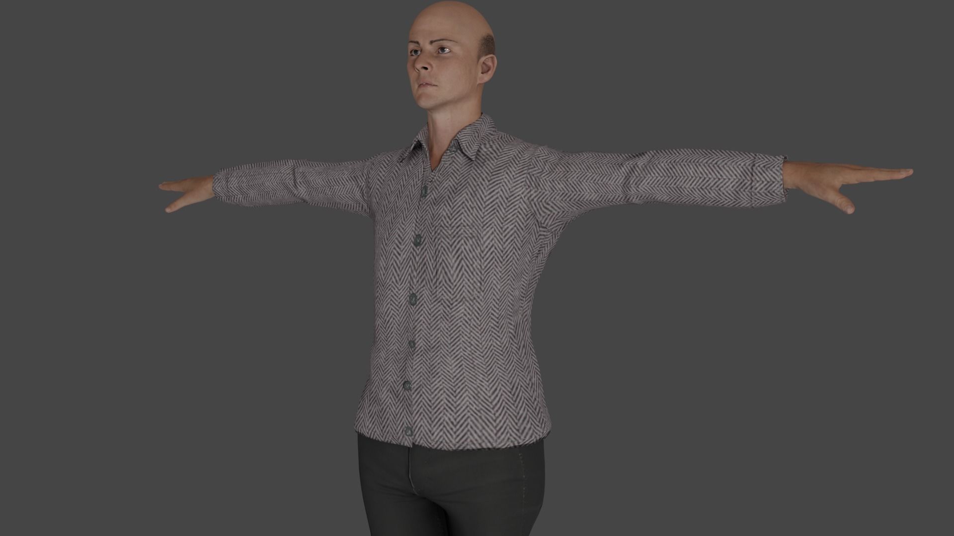 Rigged Male Character 26 3D model_13
