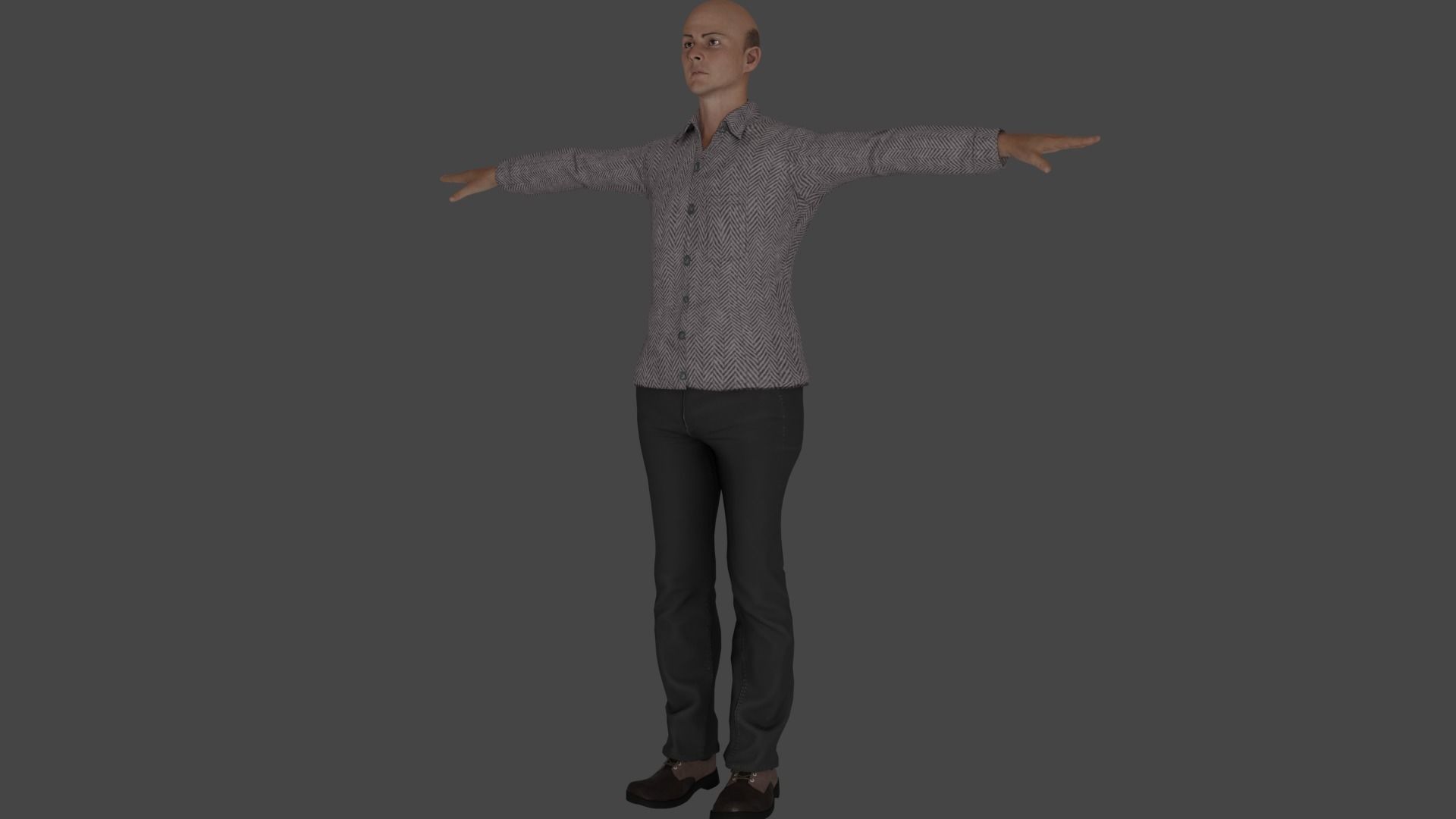 Rigged Male Character 26 3D model_12