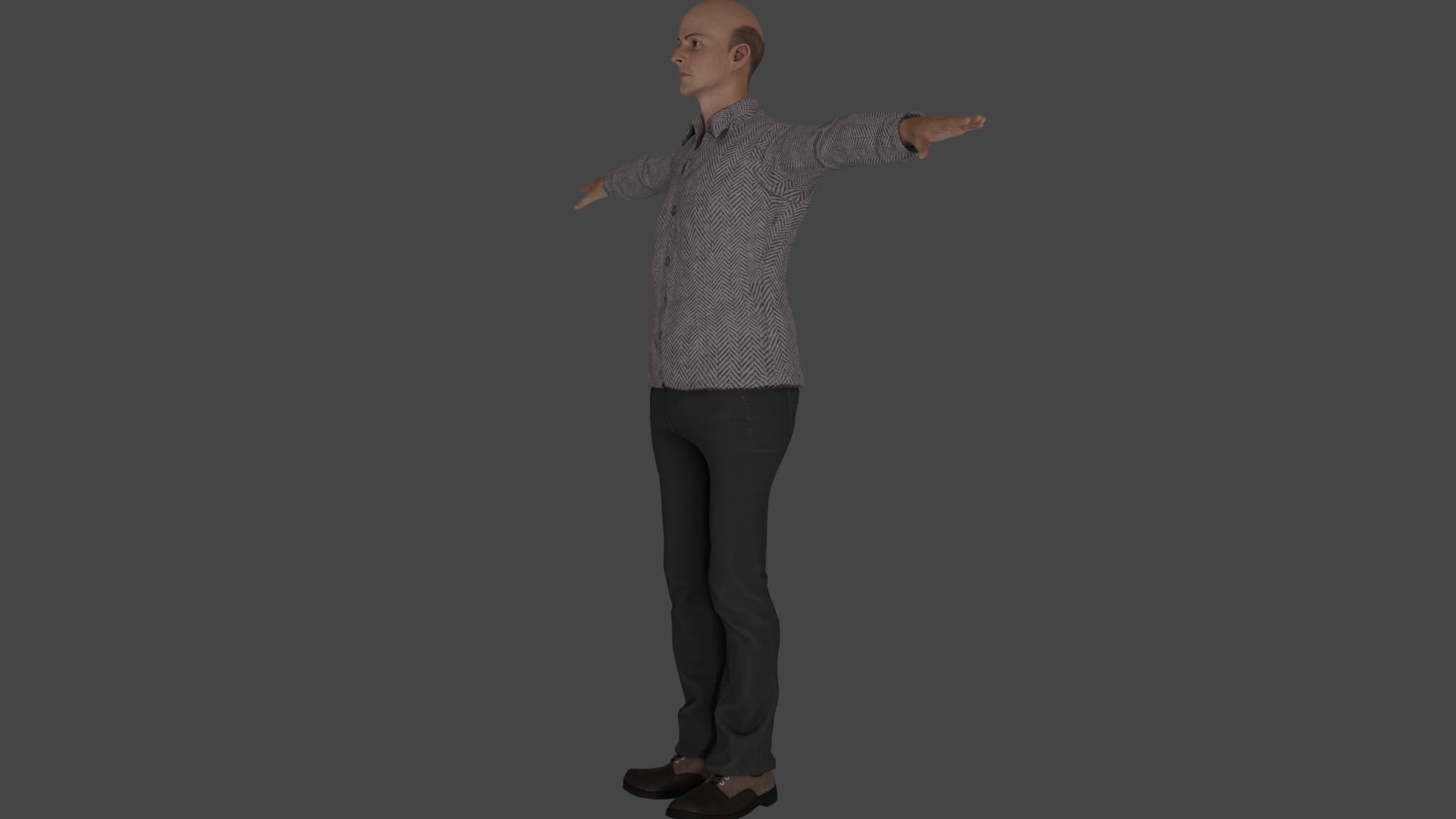 Rigged Male Character 26 3D model_11