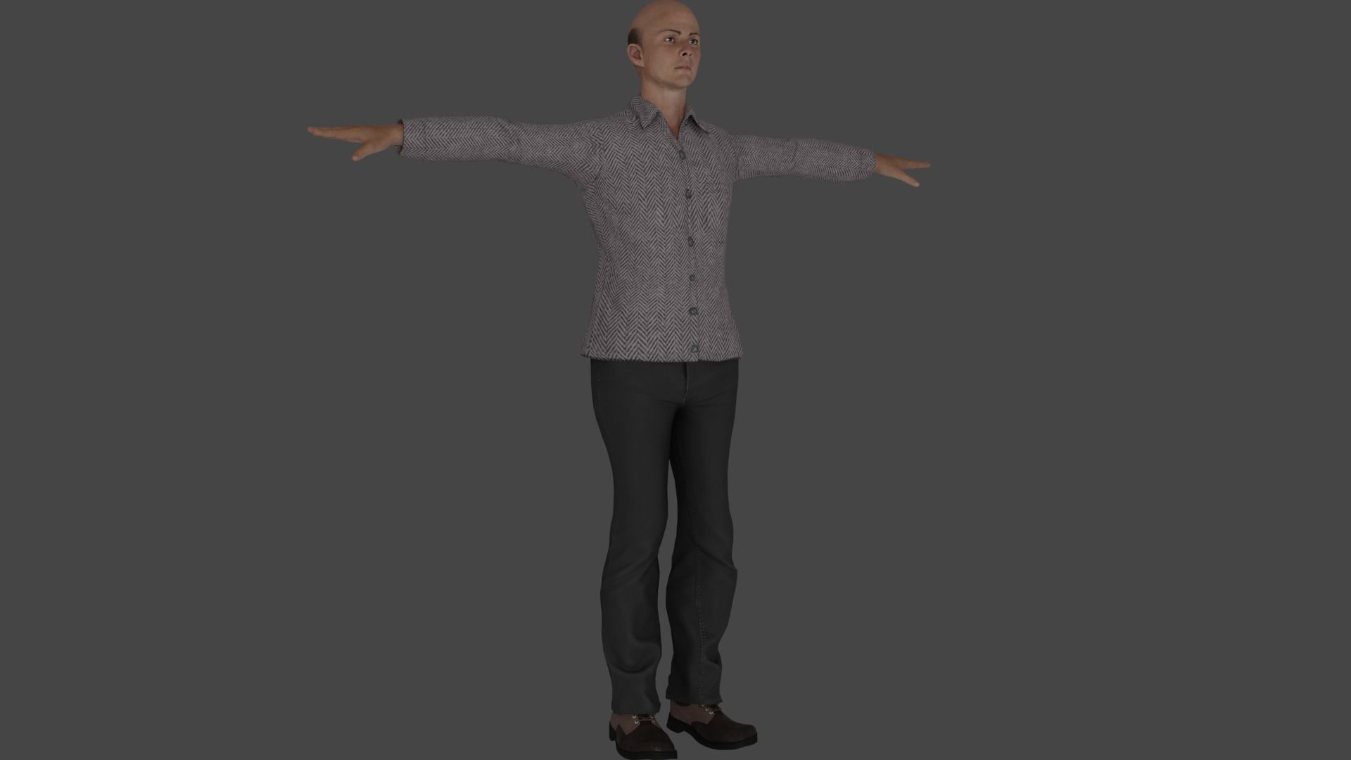 Rigged Male Character 26 3D model_2