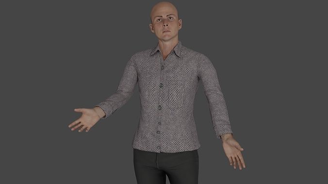 Rigged Male Character 26 3D model