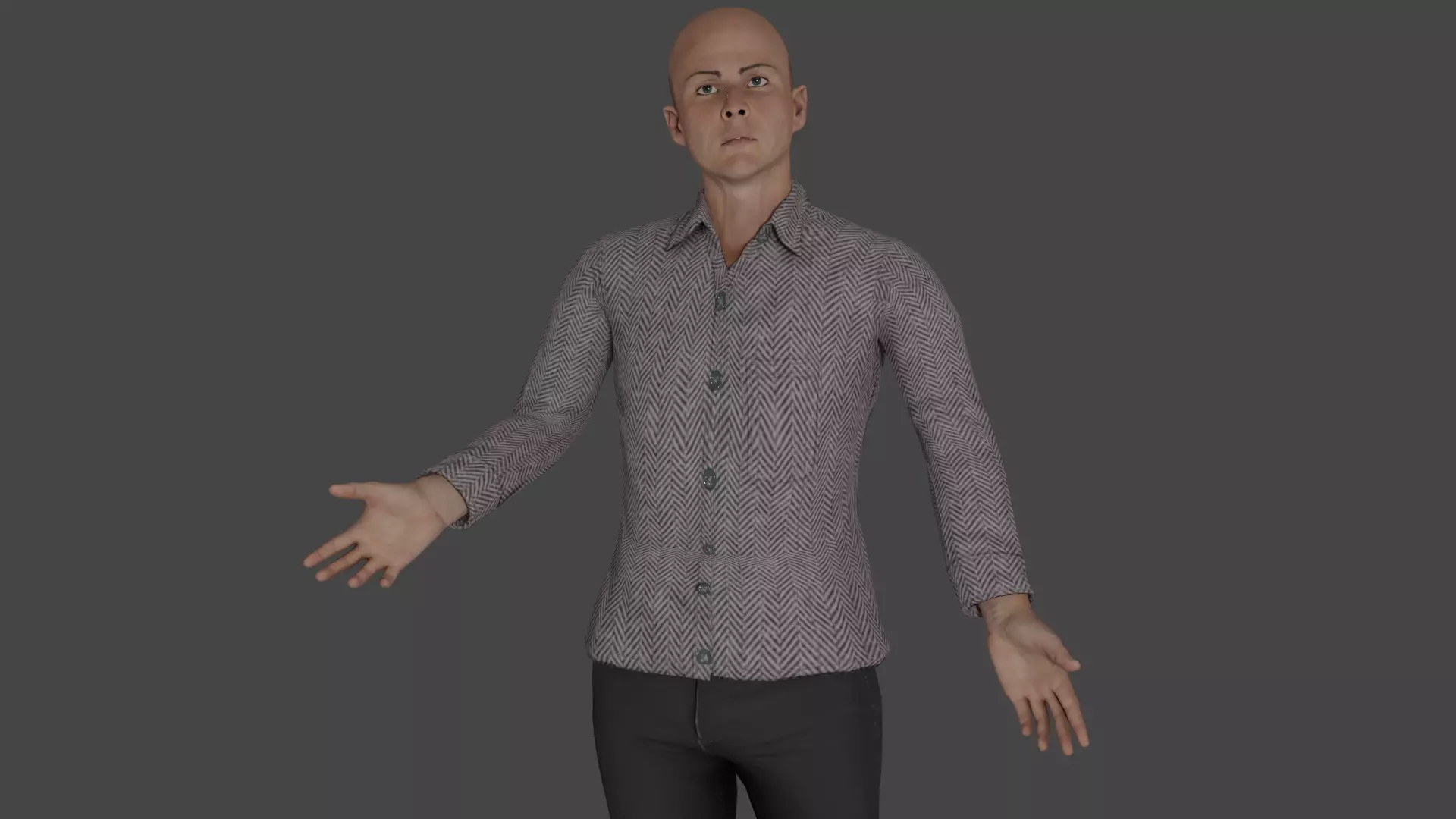 Rigged Male Character 26 3D model_0