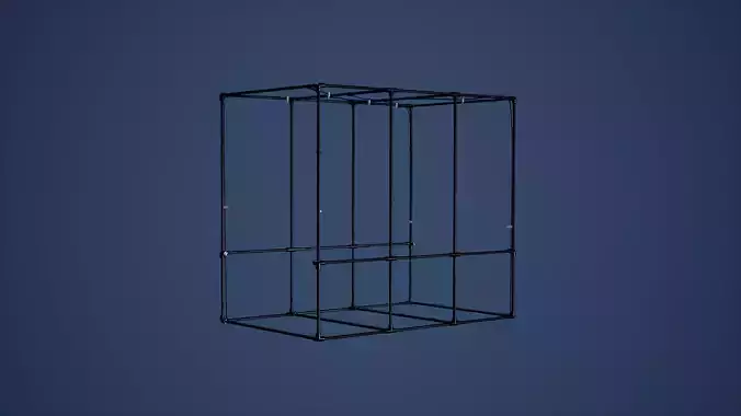 Disinfection Runed Gate Low-poly 3D model