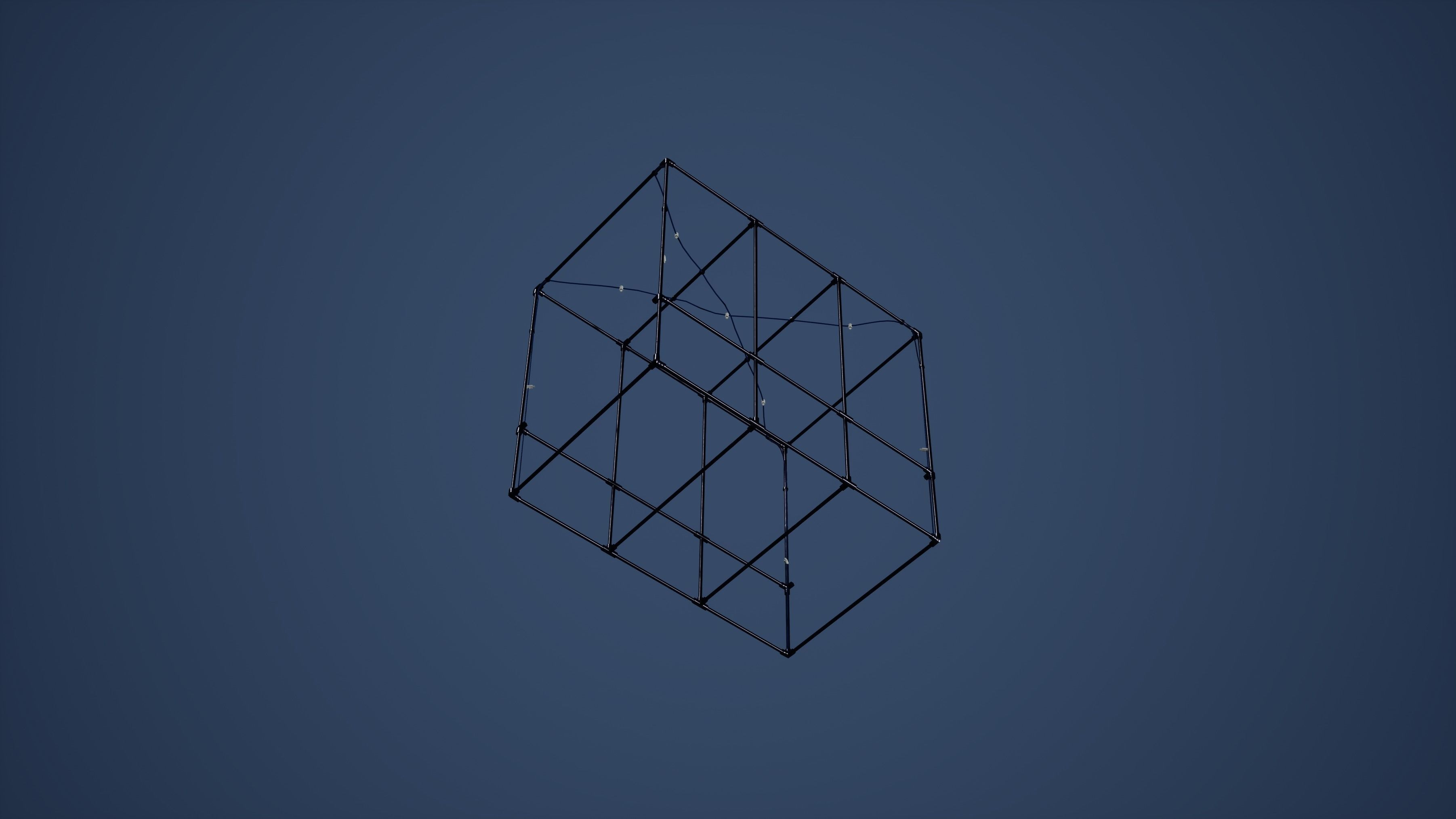 Disinfection Runed Gate Low-poly 3D model_4