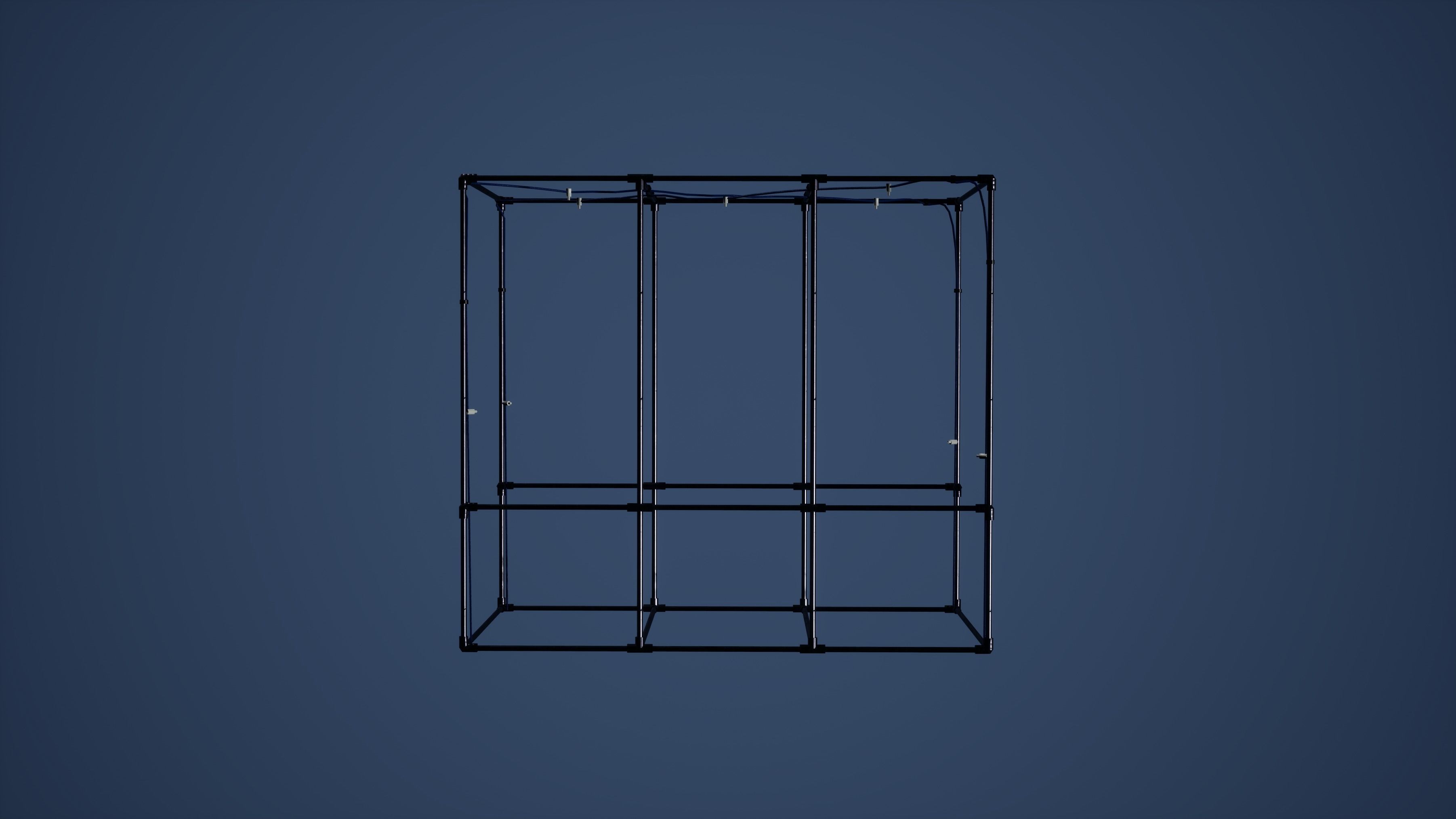 Disinfection Runed Gate Low-poly 3D model_1