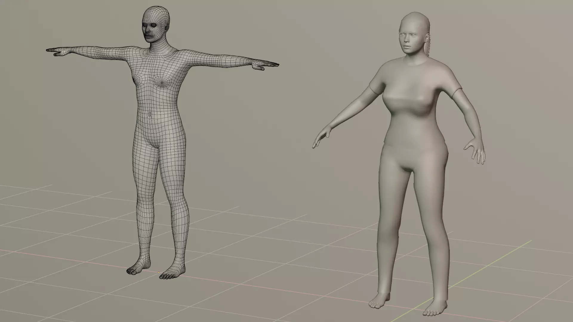 Human model mannequin Free low-poly 3D model