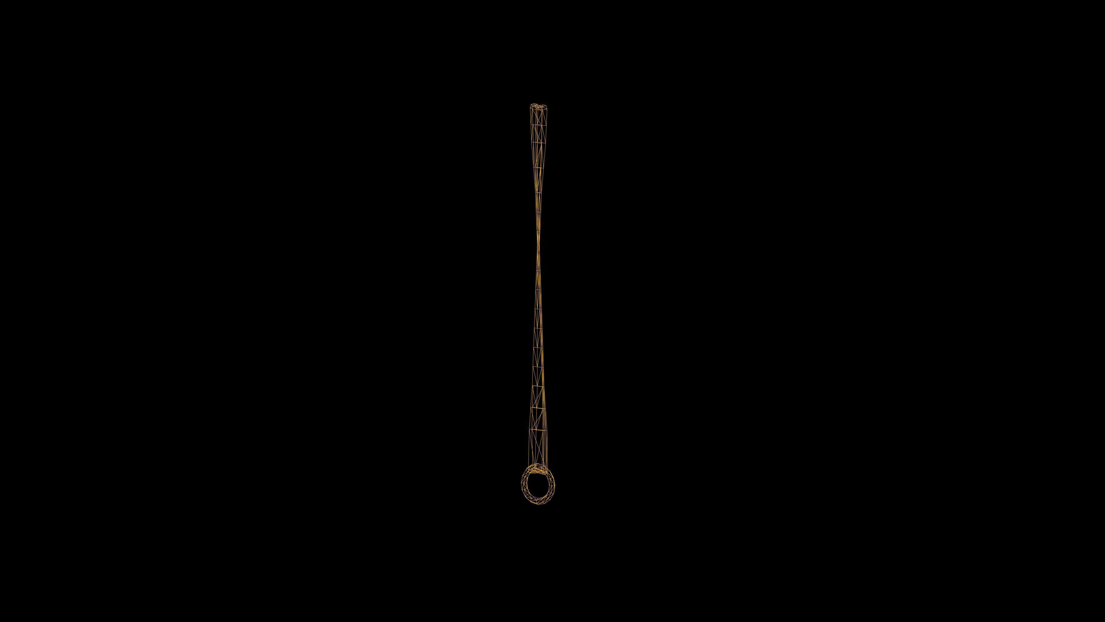 Flat Rope Game Ready Low-poly 3D model_2