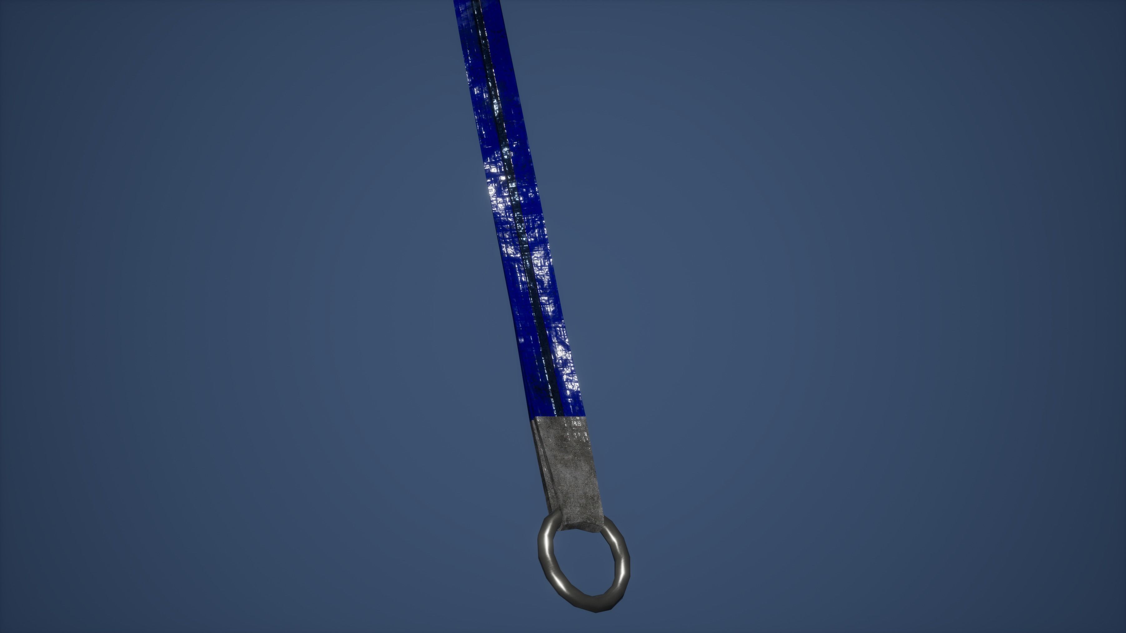Flat Rope Game Ready Low-poly 3D model_3