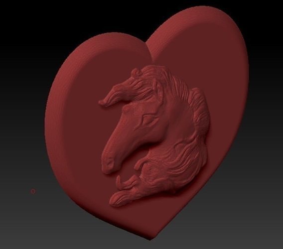 horse pendant Free 3D print model