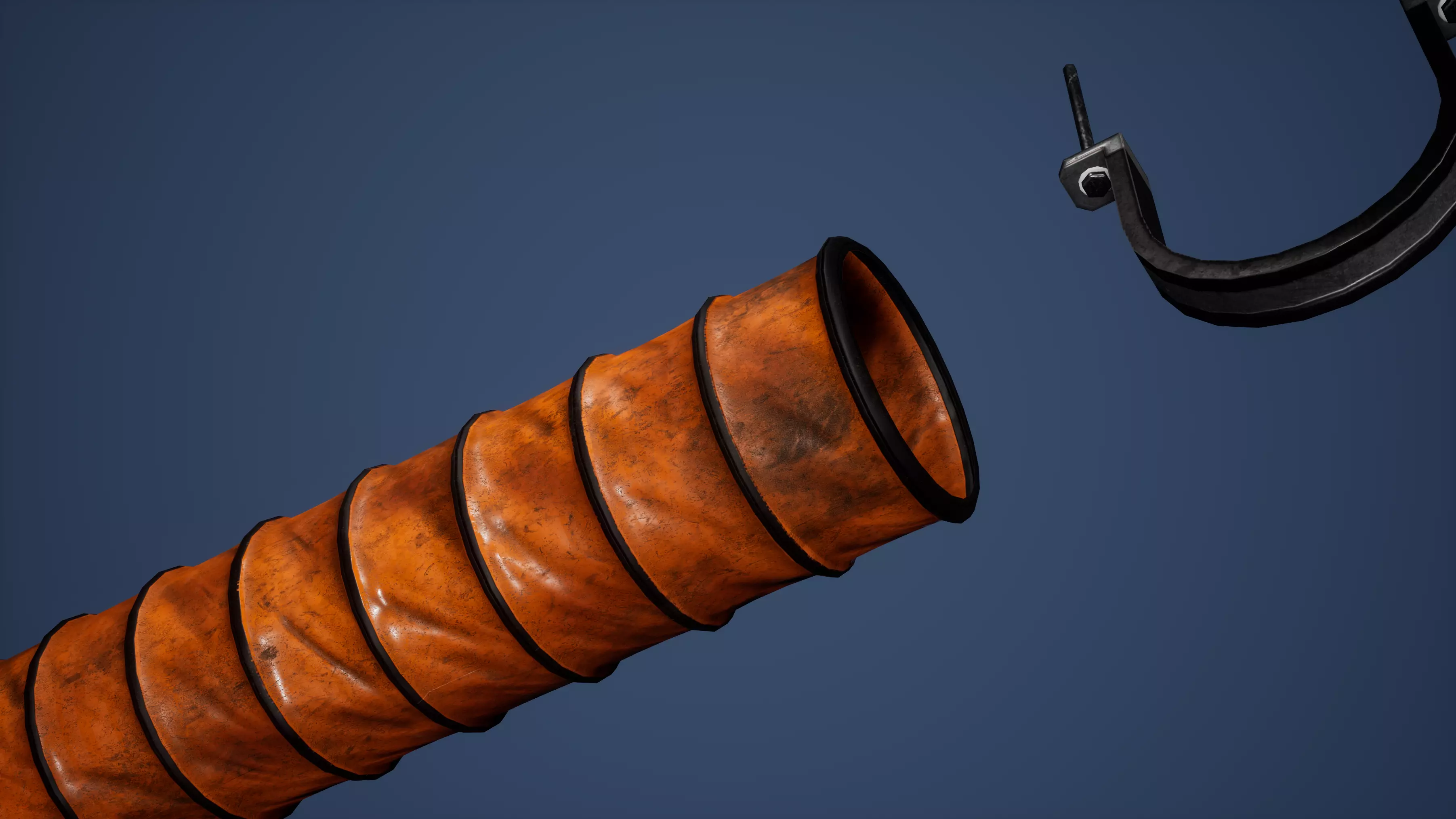 Tube Pieces Game Ready Low-poly 3D model