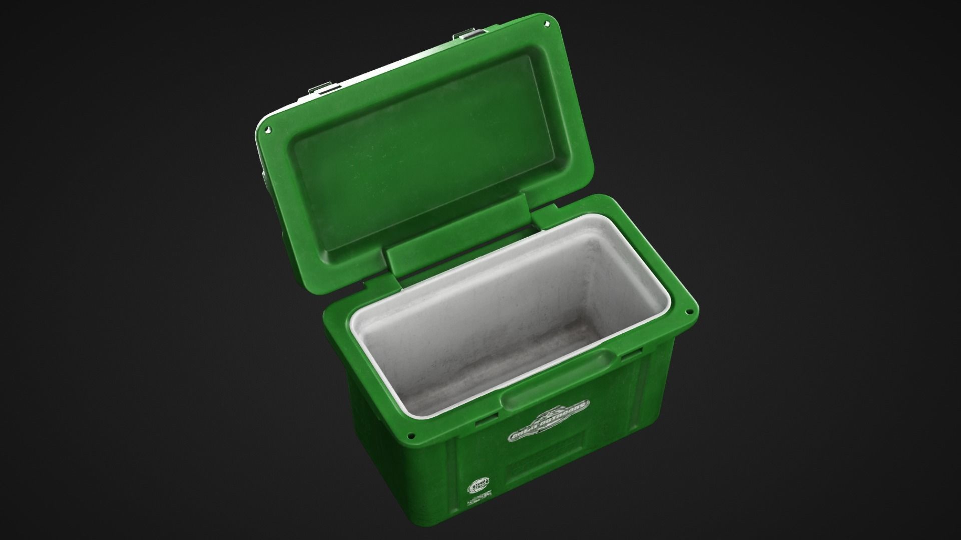 Cooler trash can Low-poly 3D model_5