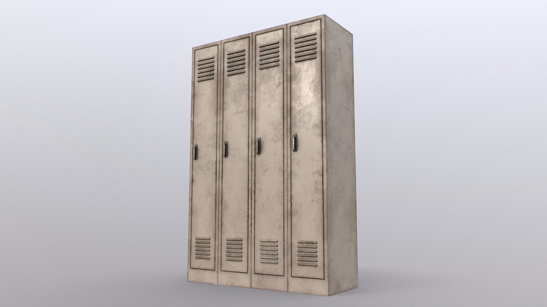 PBR School Gym Locker 02 - Multi color Pack 3D Model Collection_67