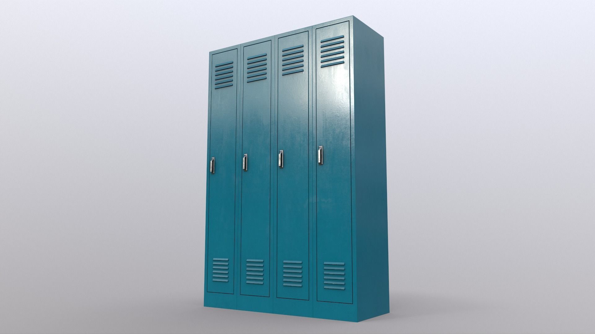 PBR School Gym Locker 02 - Multi color Pack 3D Model Collection_72