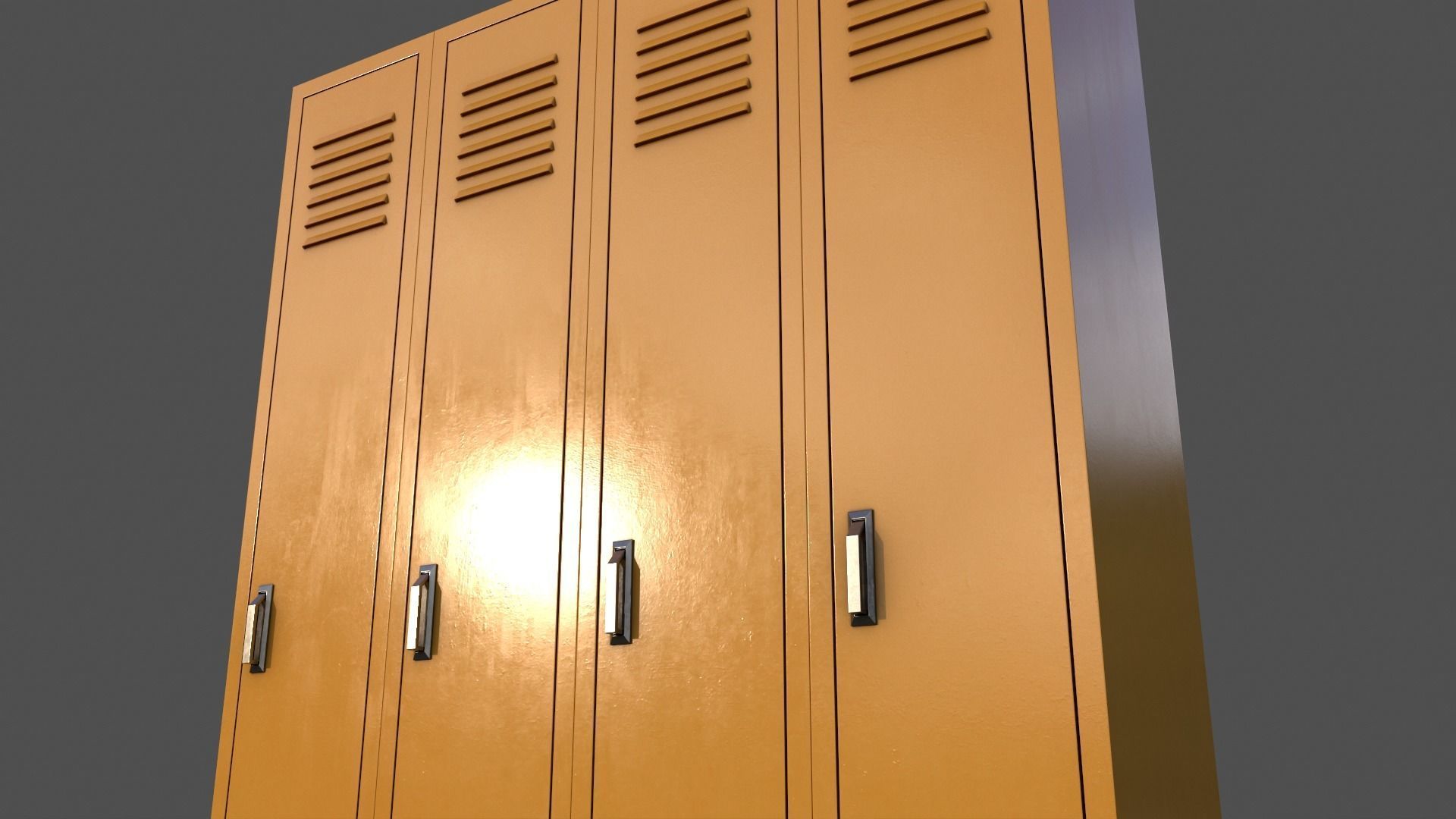 PBR School Gym Locker 02 - Multi color Pack 3D Model Collection_86