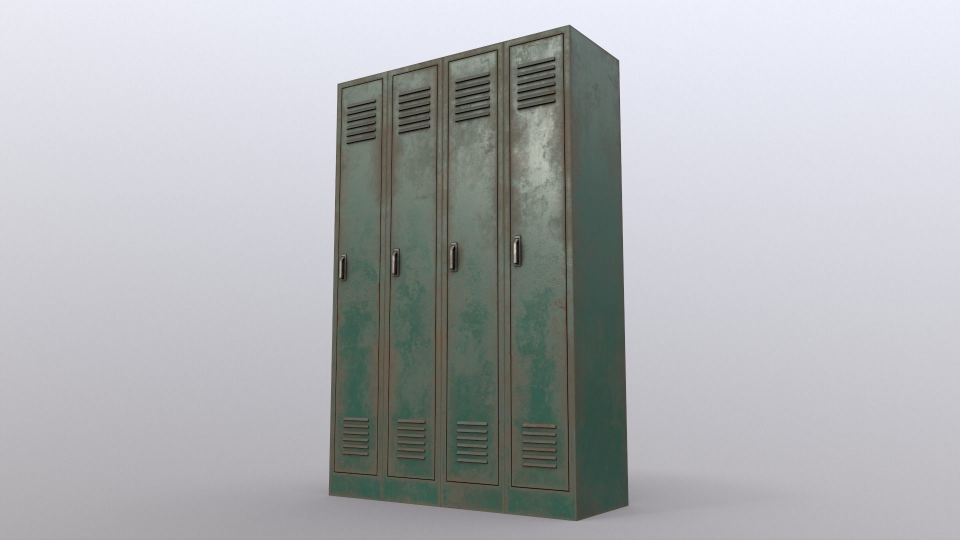 PBR School Gym Locker 02 - Multi color Pack 3D Model Collection_49