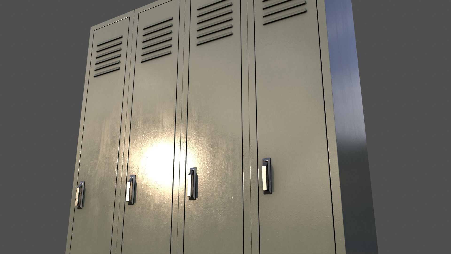 PBR School Gym Locker 02 - Multi color Pack 3D Model Collection_82