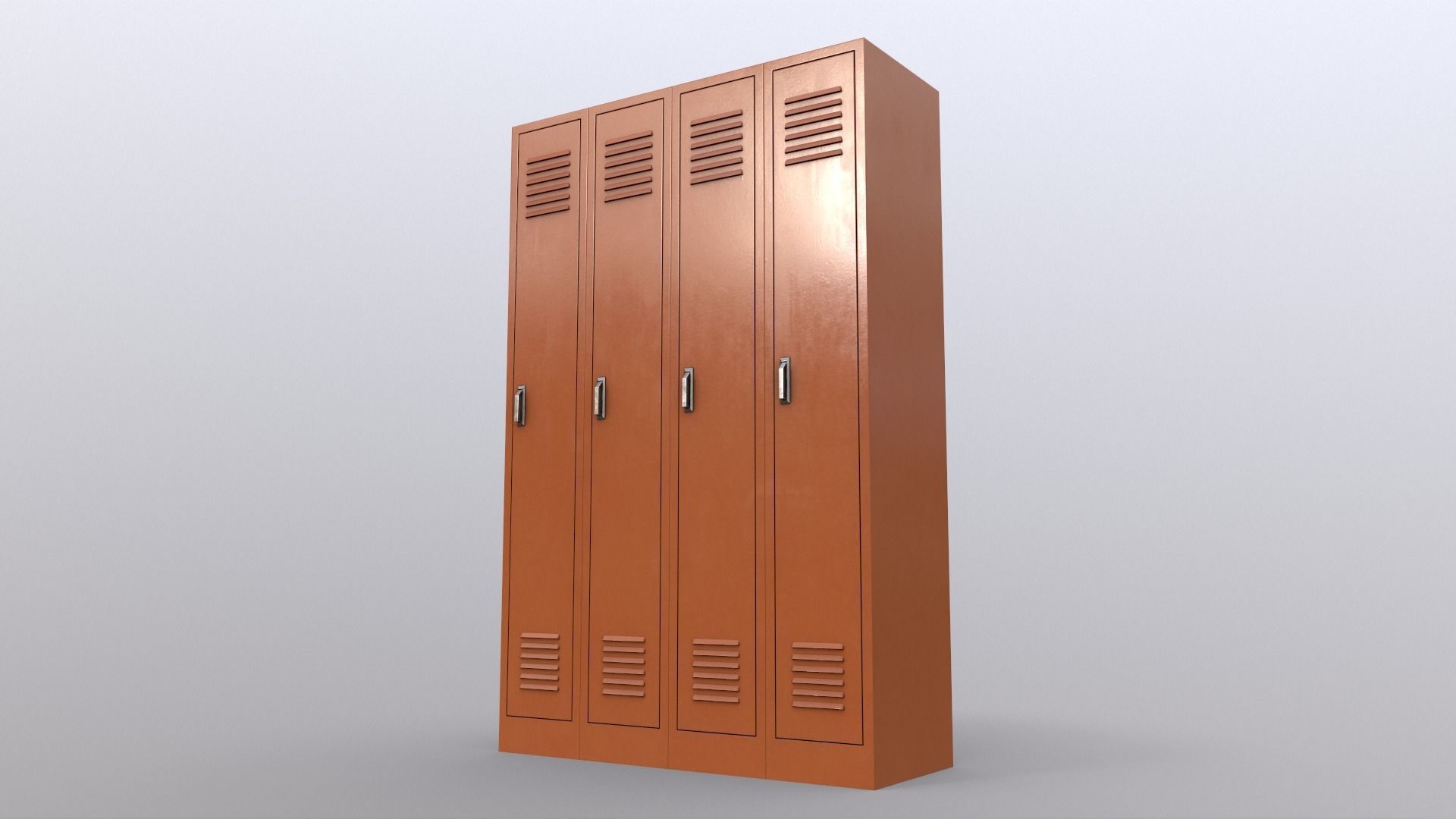 PBR School Gym Locker 02 - Multi color Pack 3D Model Collection_54