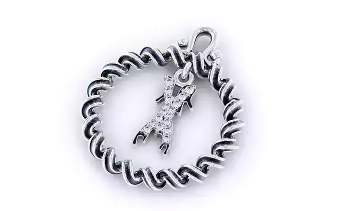 Alphabet Pendant Necklace Letter X