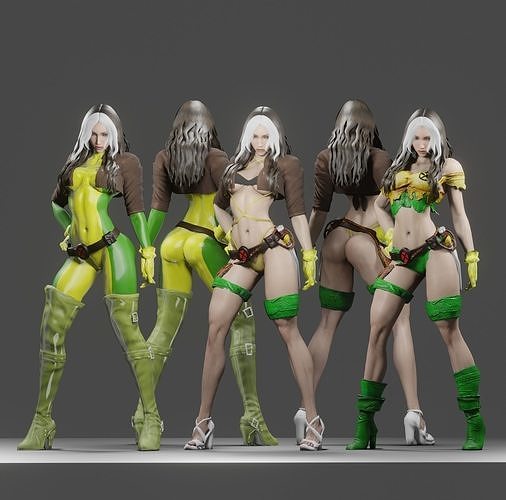 Marvel Rogue 3D model