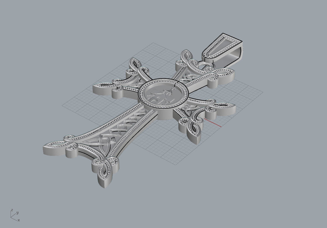 cross  Armenian 3D print model_1