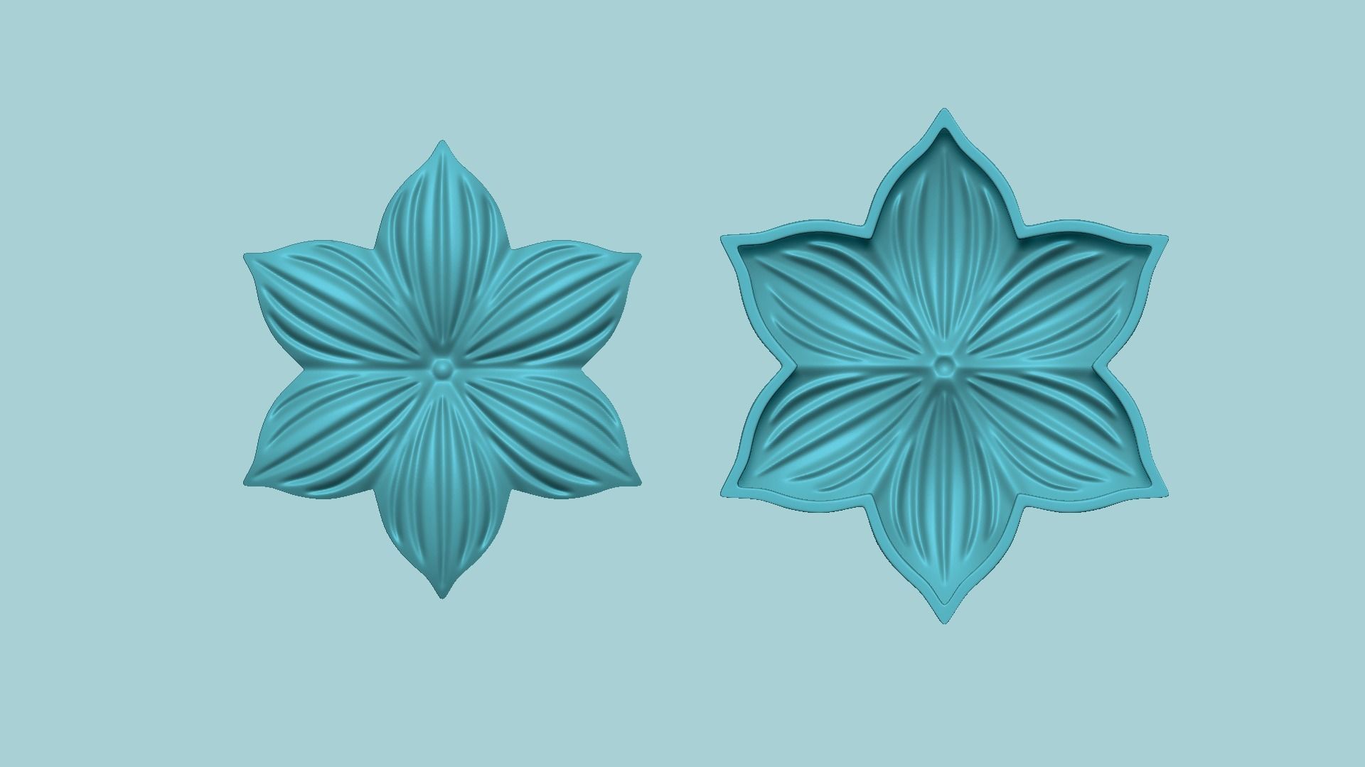 Iris Flower Huge - Molding Arrangement EVA Foam Craft 3D print model_13