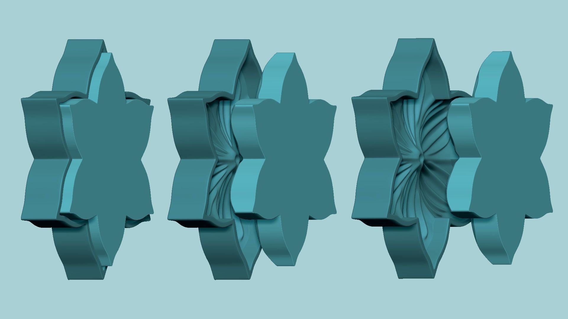 Iris Flower Huge - Molding Arrangement EVA Foam Craft 3D print model_5