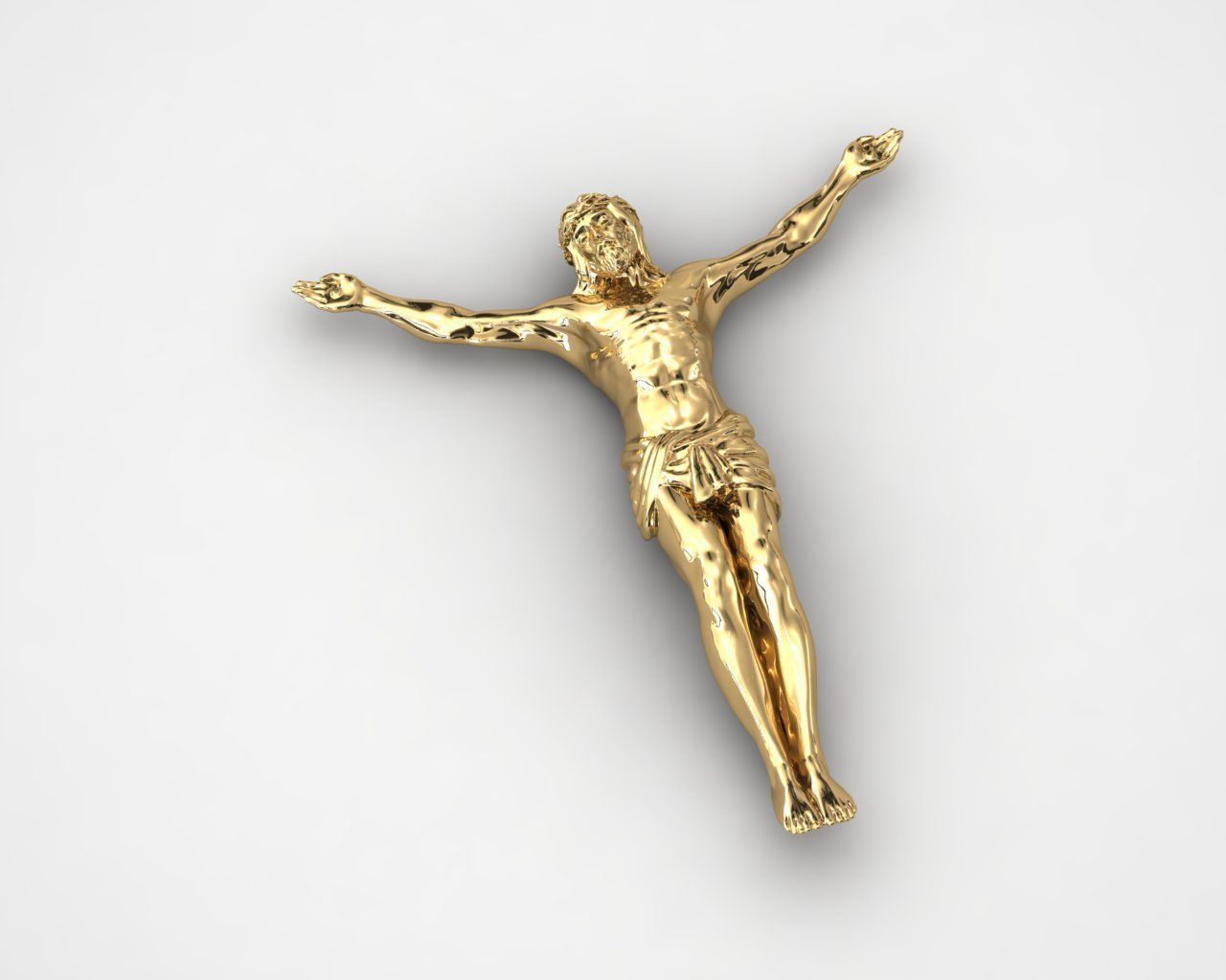 jesus cross 3D print model_1