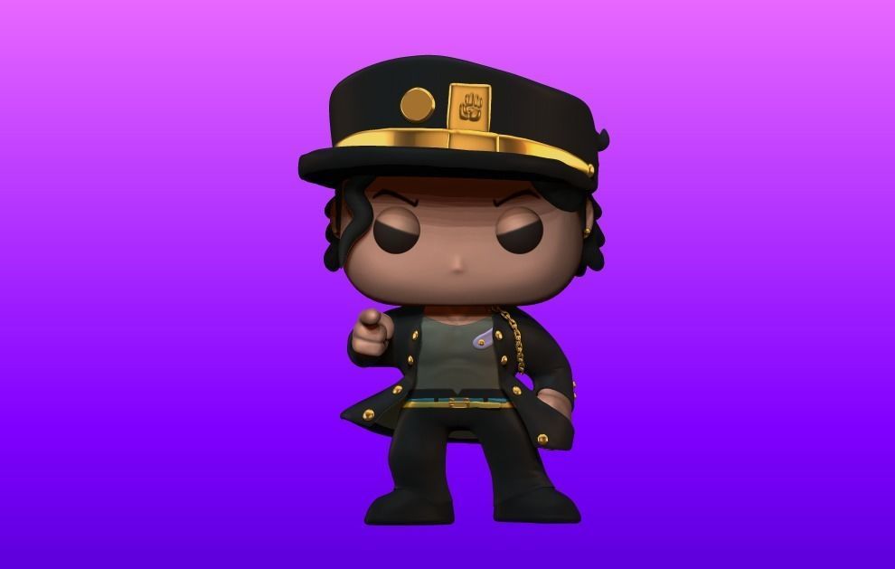 Jotaro V1 Funko Pop 3D print model_2