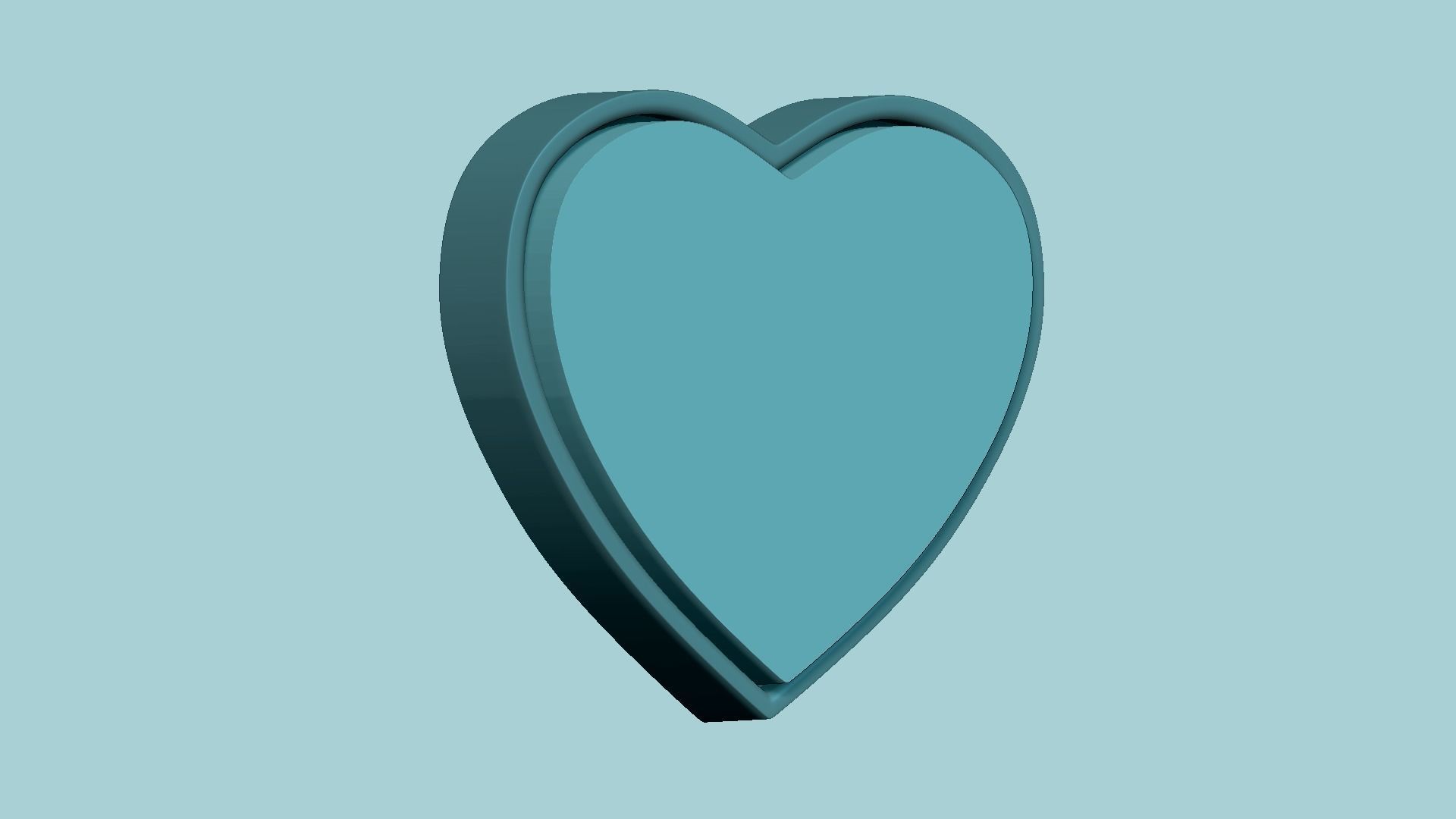 Heart Curved Leaf - Molding Arrangement EVA Foam Craft 3D print model_3