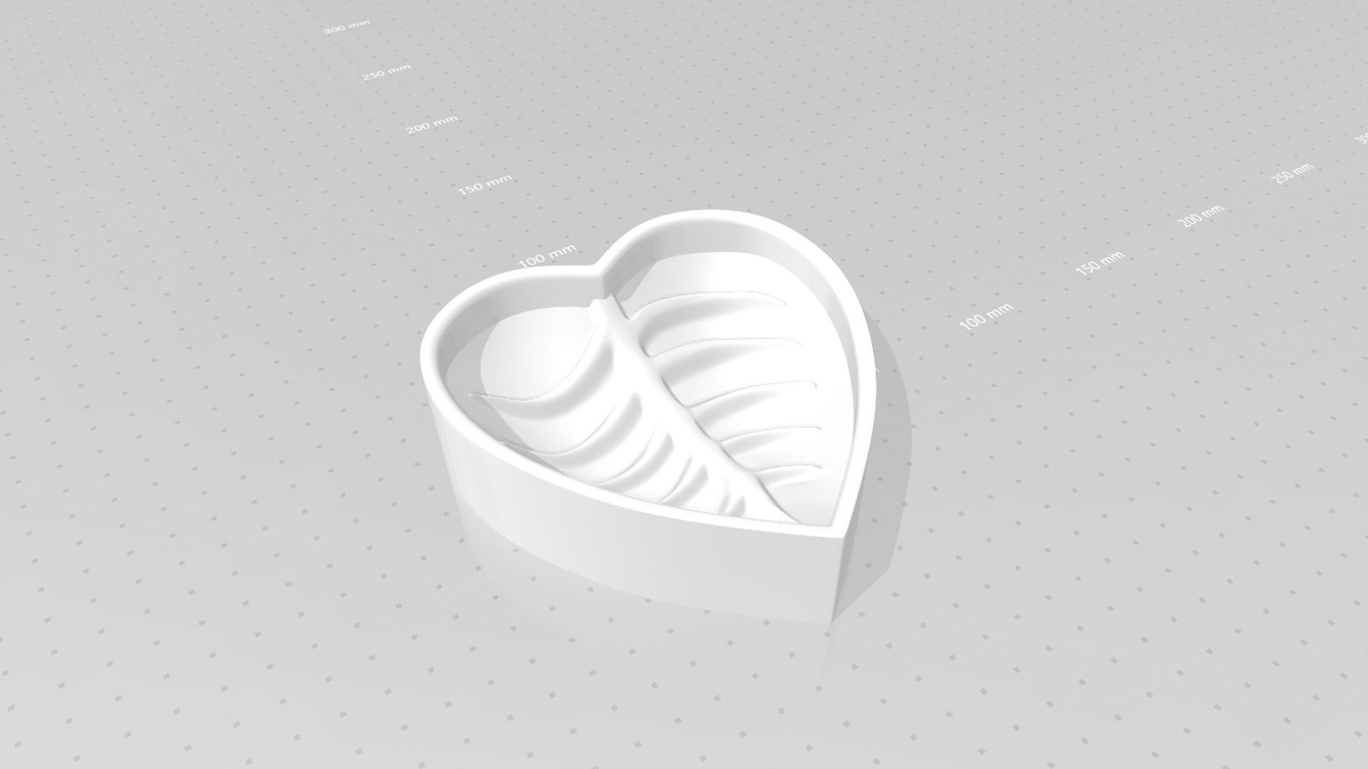 Heart Curved Leaf - Molding Arrangement EVA Foam Craft 3D print model_18