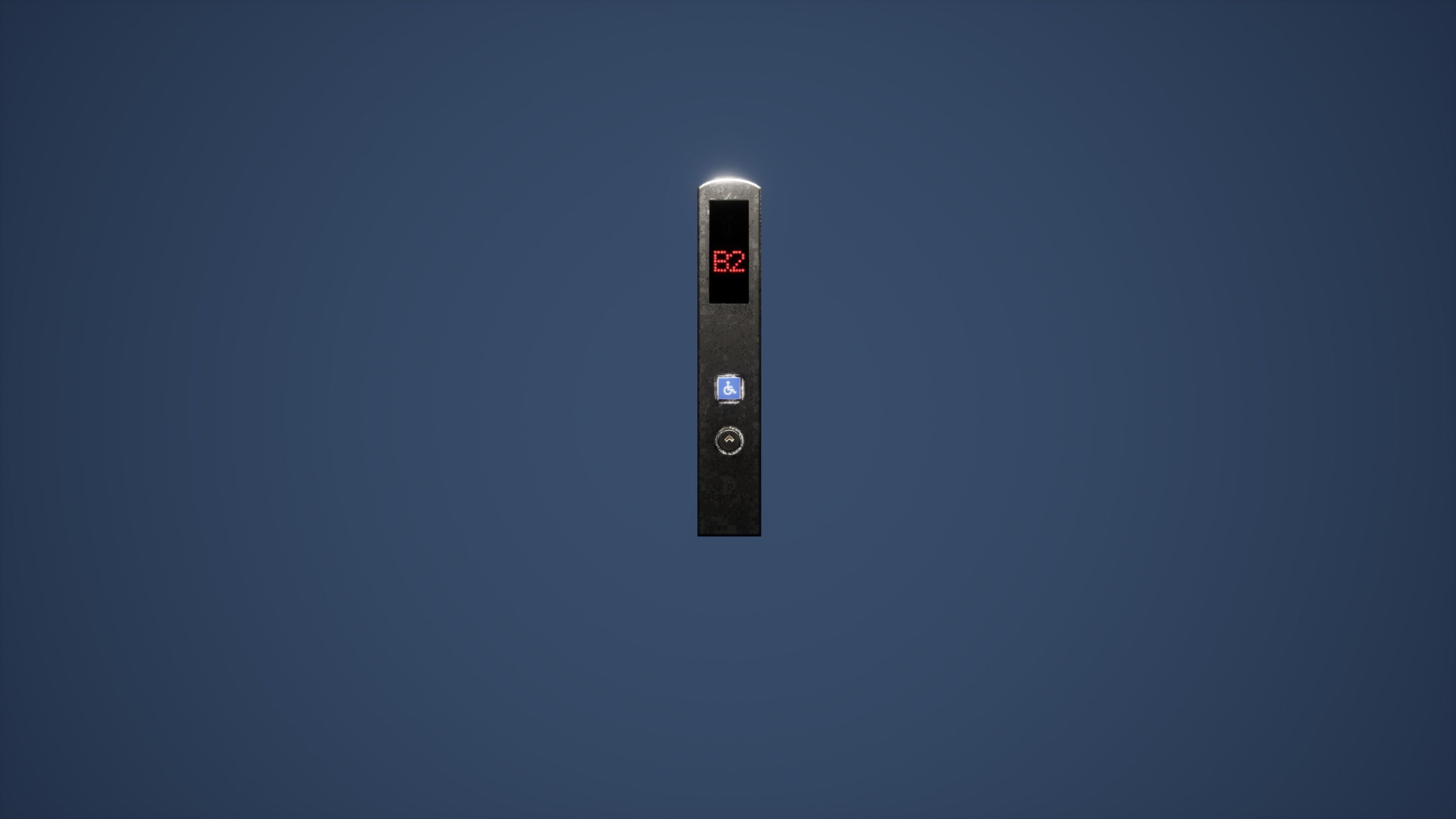 Elevator Doors Game Ready Low-poly 3D model_1