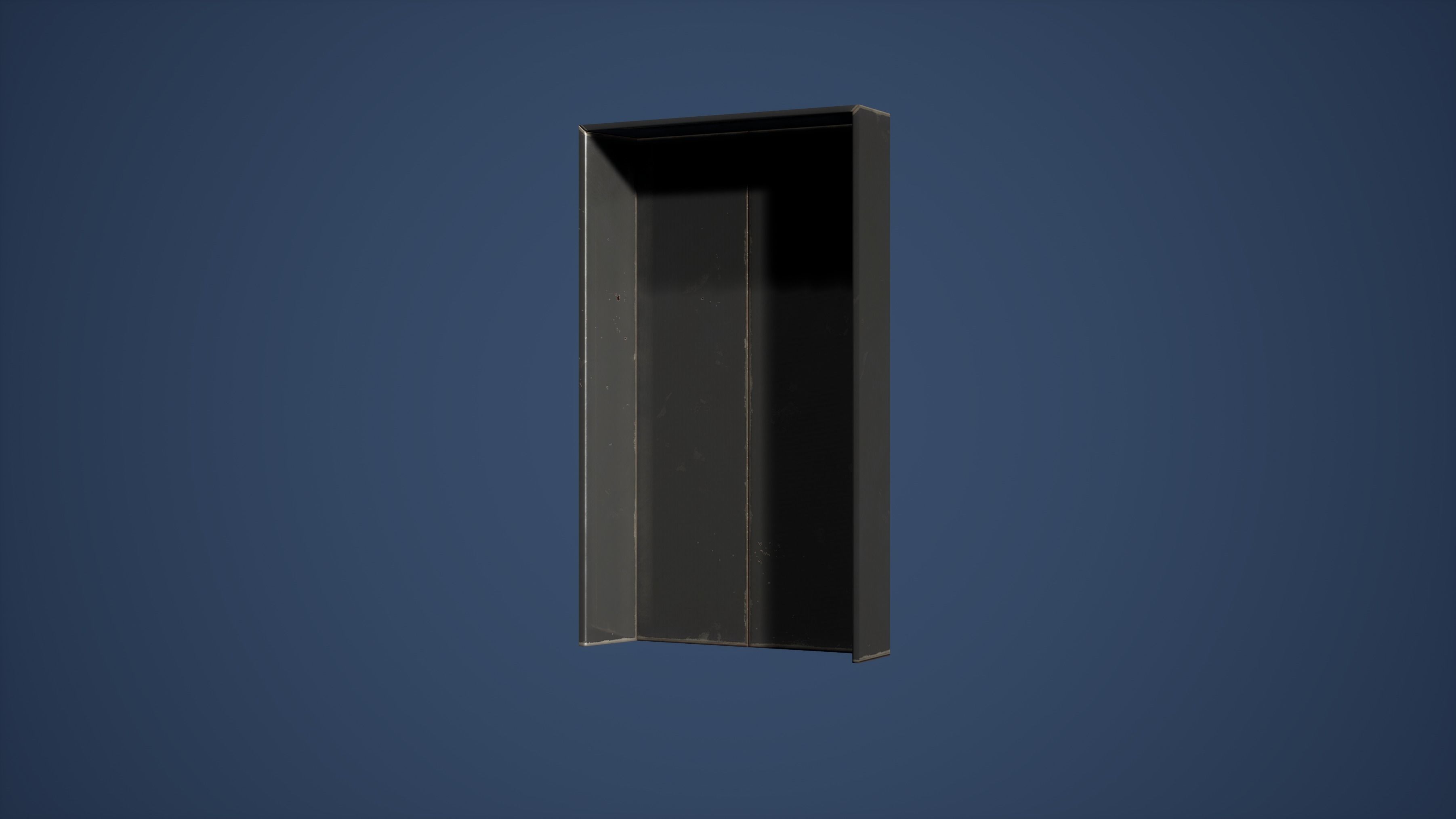 Elevator Doors Game Ready Low-poly 3D model_2