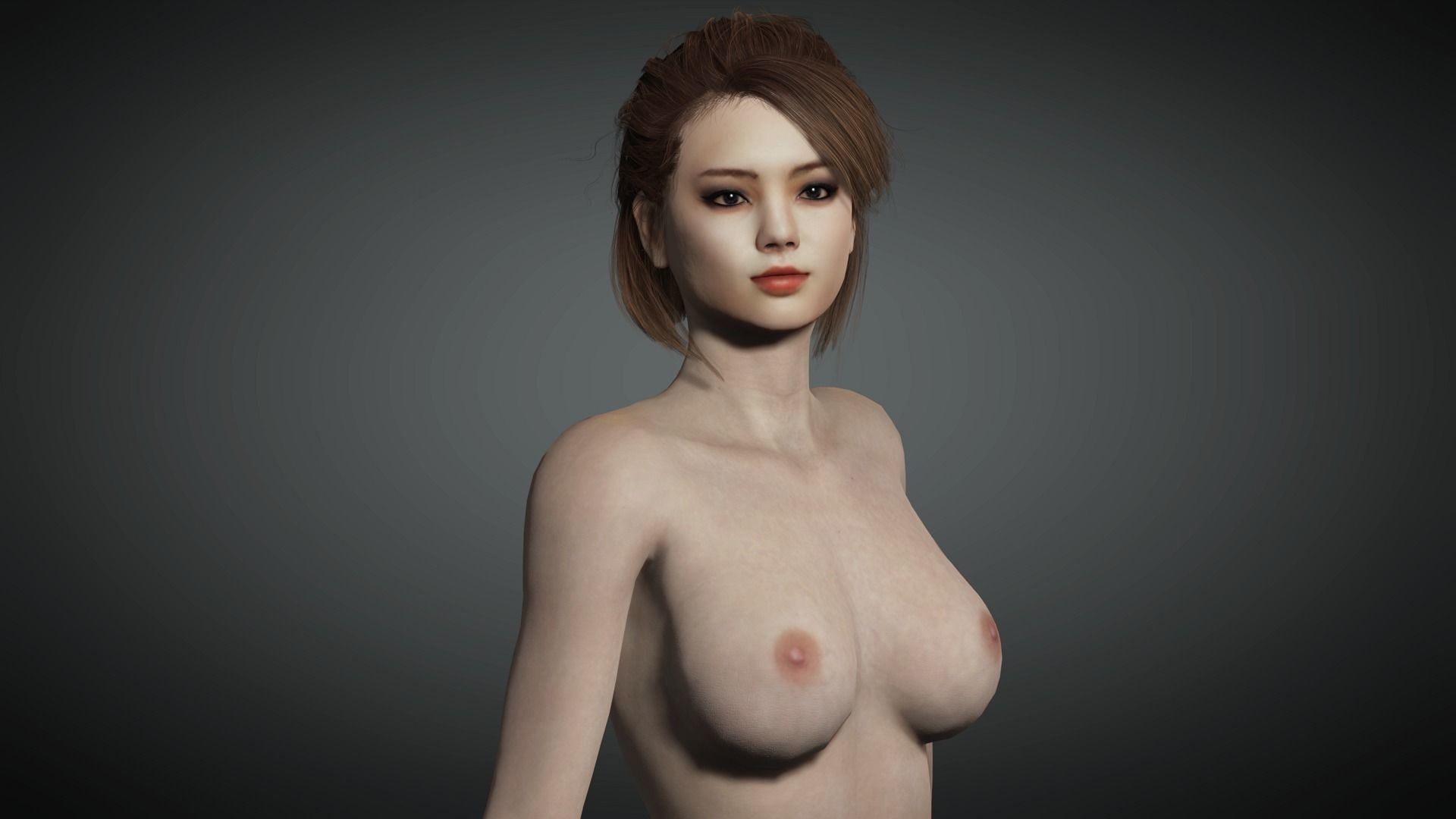 AAA Realistic Female Character 07 Low-poly 3D model_10