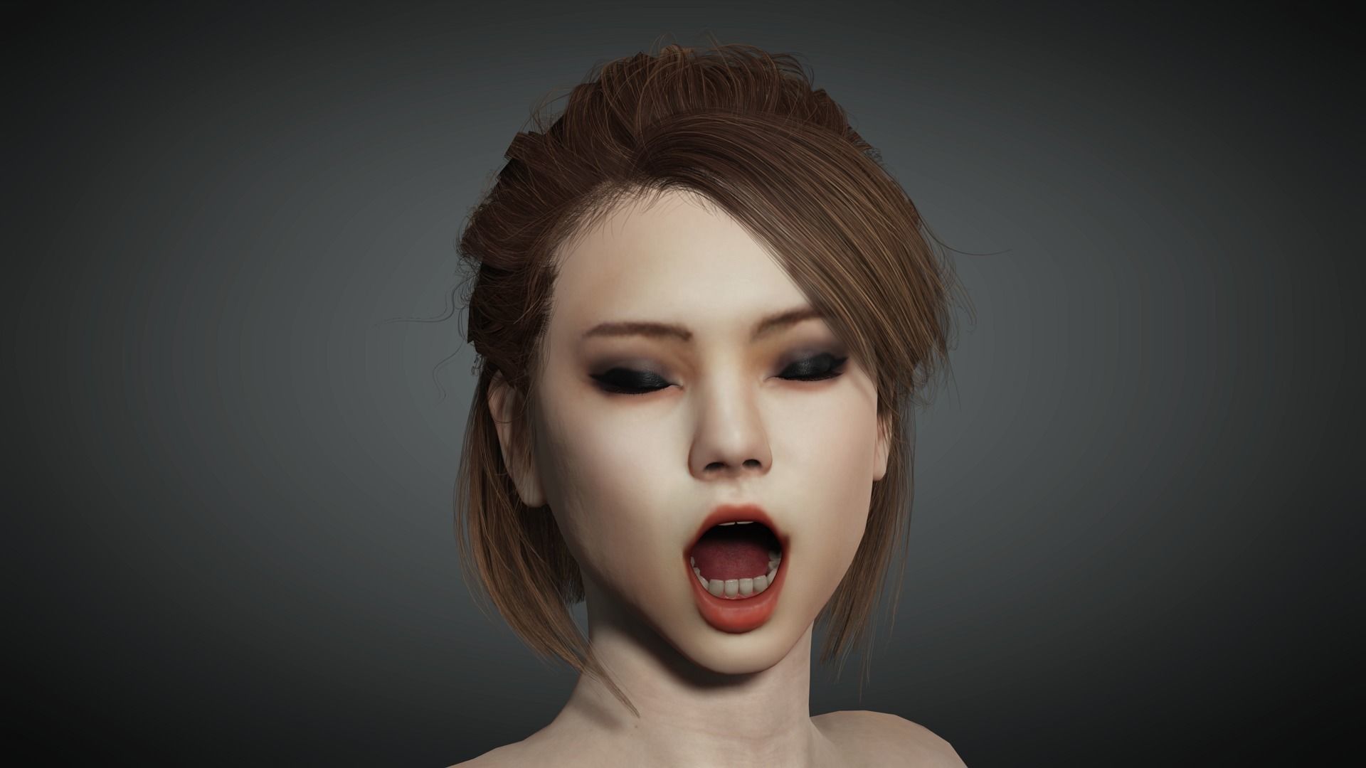 AAA Realistic Female Character 07 Low-poly 3D model_14