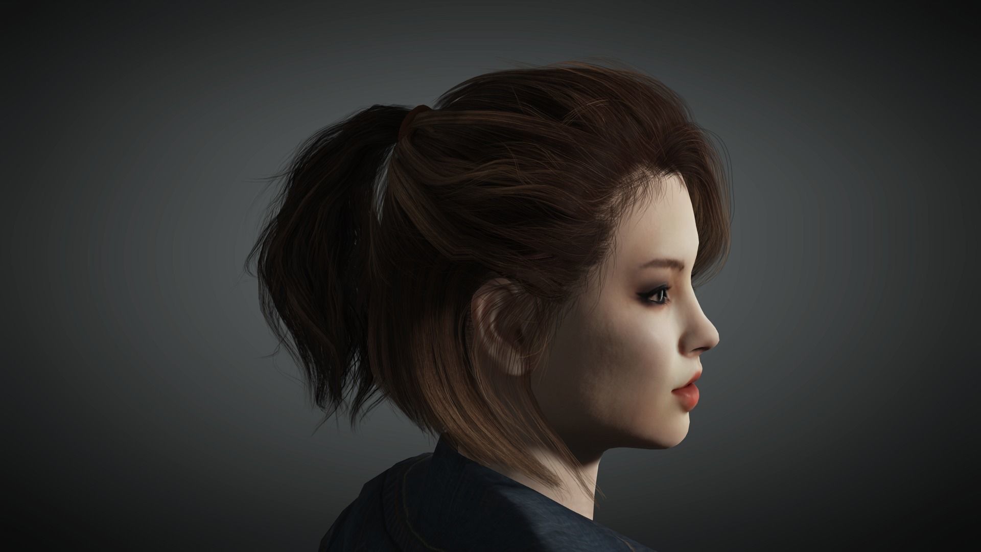 AAA Realistic Female Character 07 Low-poly 3D model_18