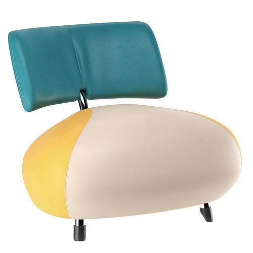 Pallone Armchair By Leolux 3D model