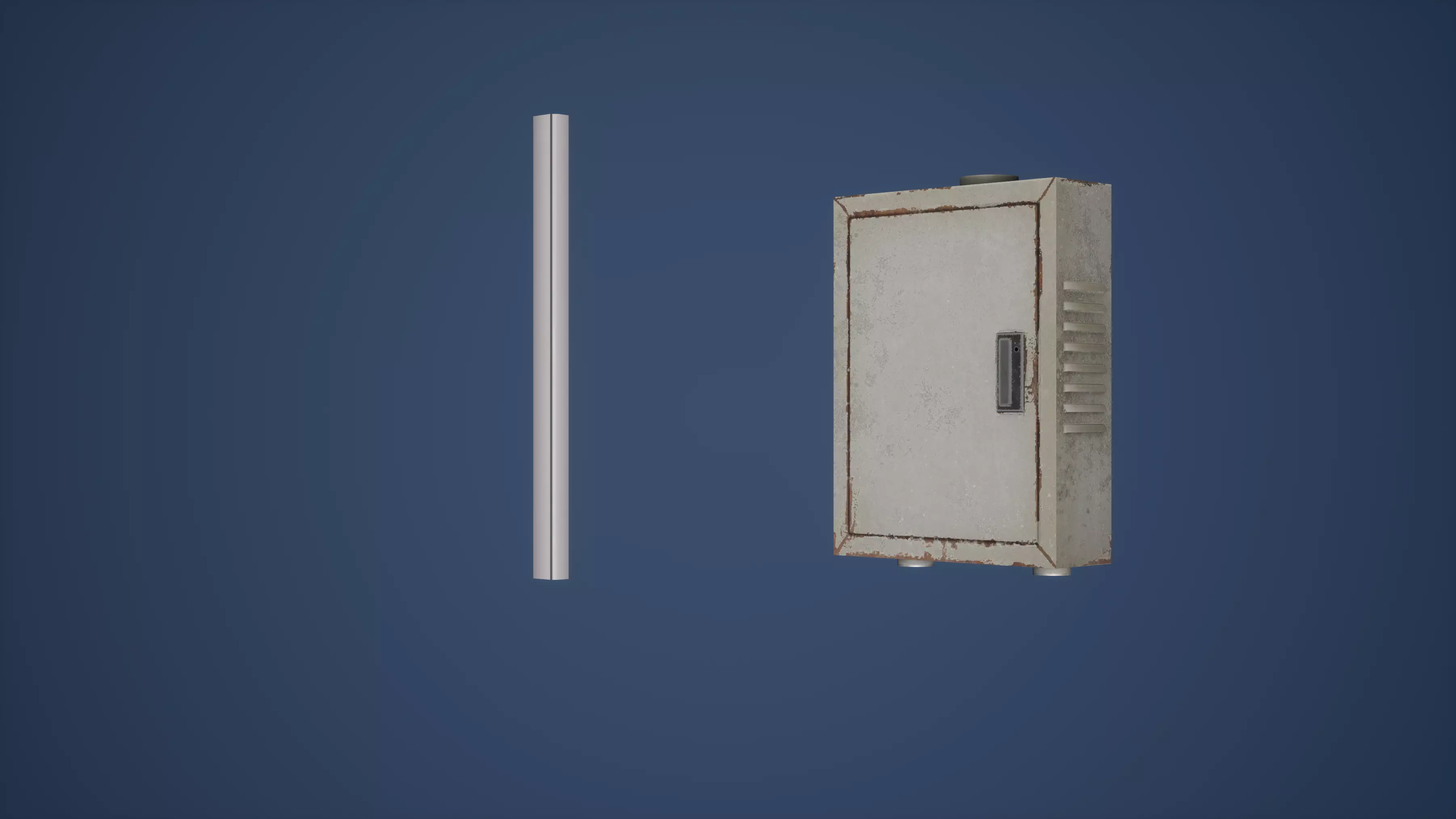 Electric Box Game Ready Low-poly 3D model_0