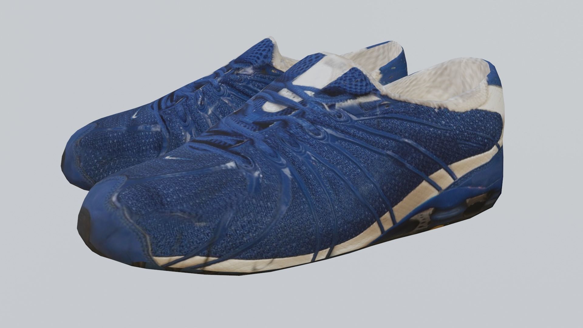 Shoe low poly printed model Low-poly 3D model_3