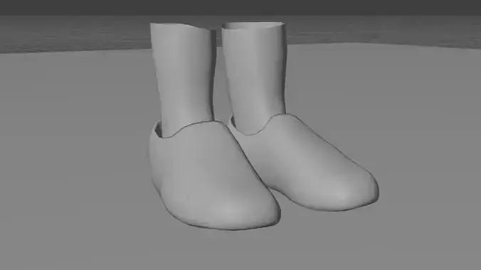 Shoe low poly printed model