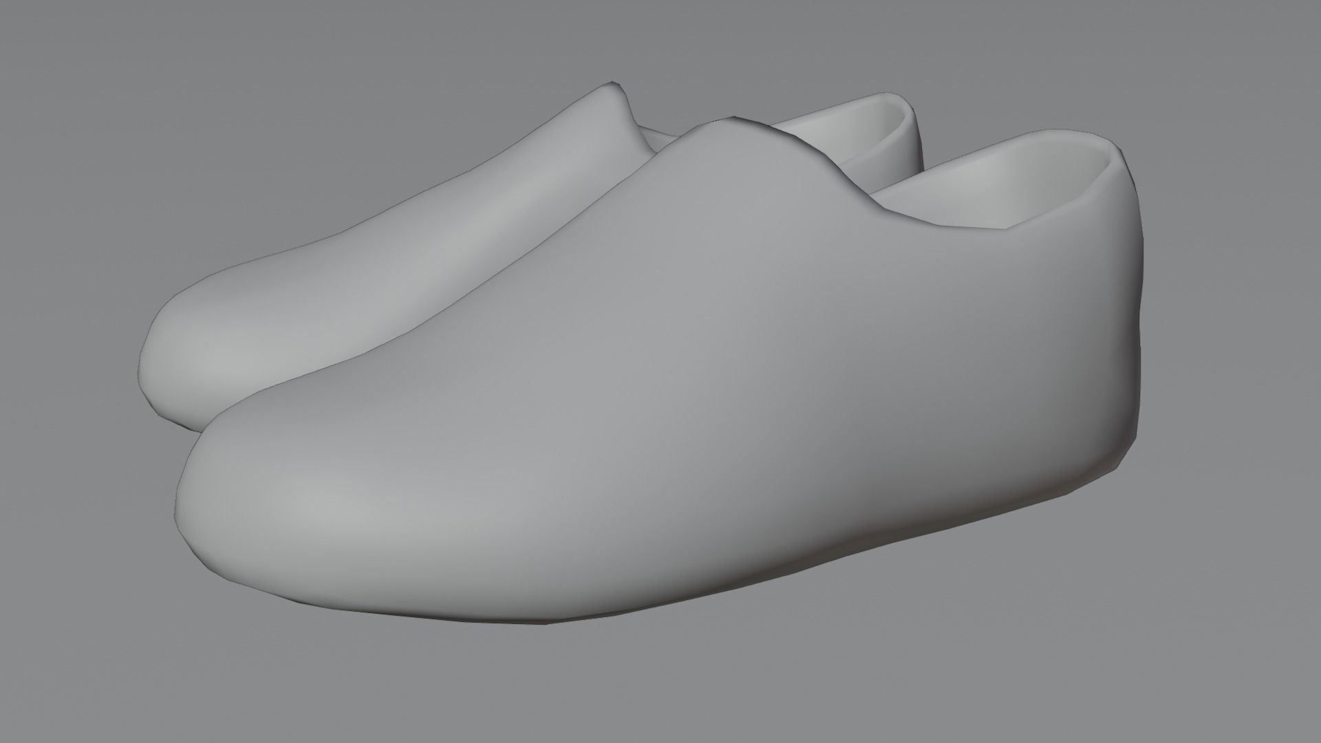 Shoe low poly printed model Low-poly 3D model_1