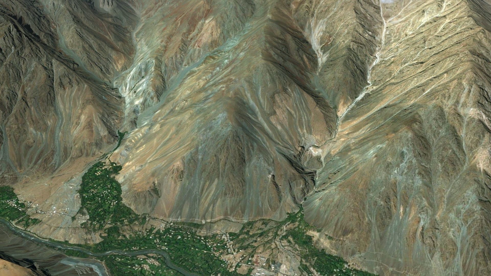 Afghanistan Landscape Low-poly 3D model_3