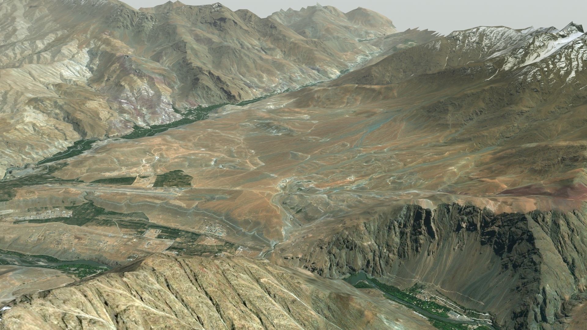 Afghanistan Landscape Low-poly 3D model_4