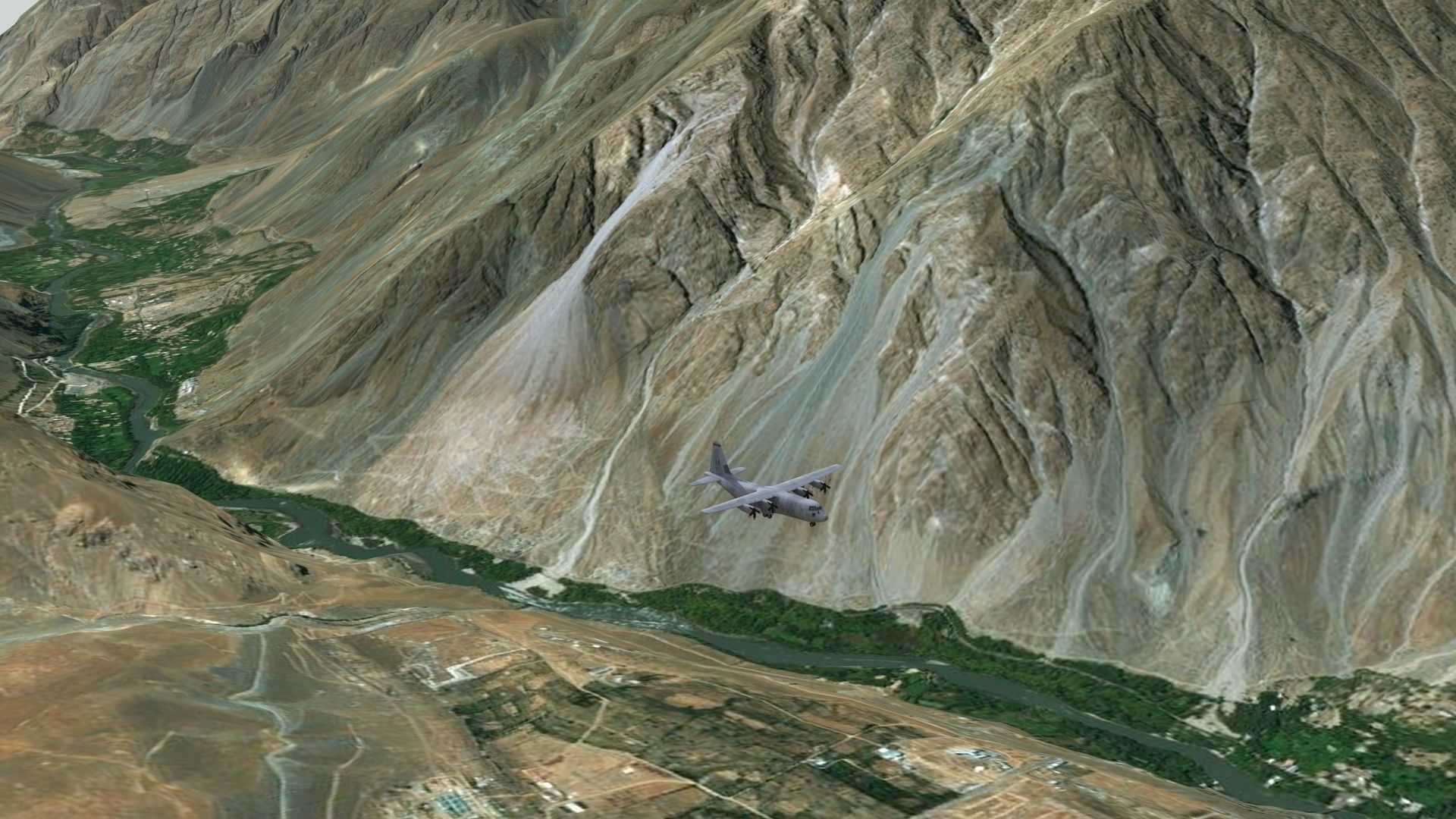 Afghanistan Landscape Low-poly 3D model_7