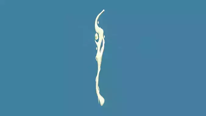 Fantasy Mage Staff 04 Holy - Medieval Fantasy Weapon Low-poly 3D model