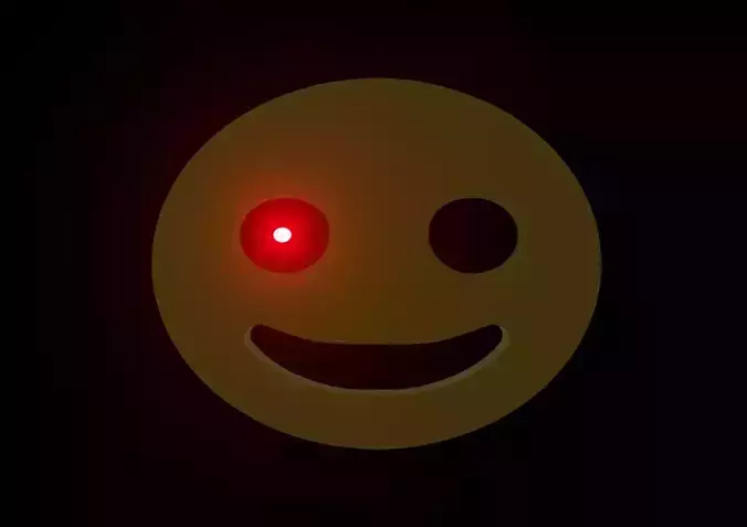 aladwedcwedcwdccwde smiley face with light