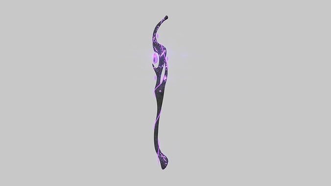Fantasy Mage Staff 05 Dark - Medieval Fantasy Weapon Low-poly 3D model