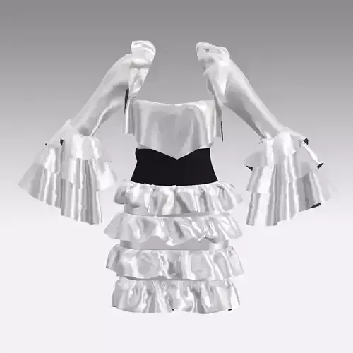 DRESS DRESS with ruffles